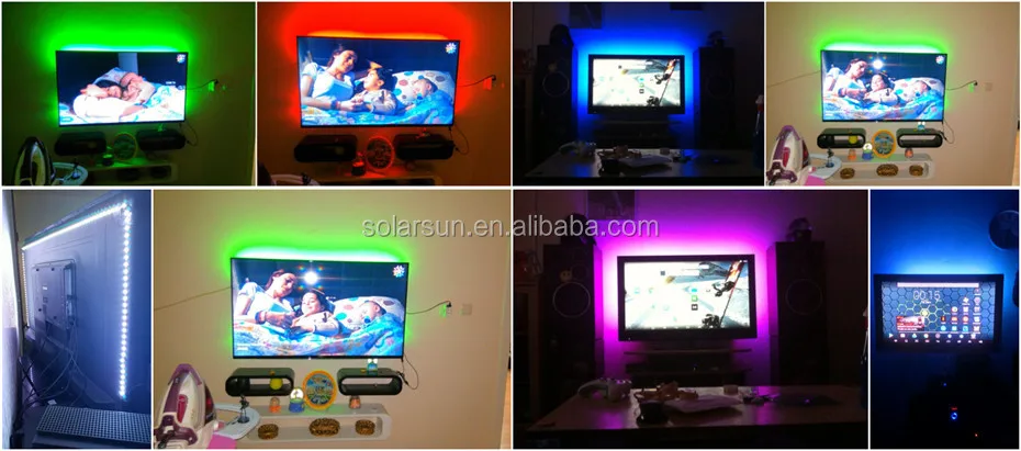 Smd5050 Usb Powered Dc5v Decoration For Tv Ktv Theatre Compute Mood Ip65 Color Dmx Led Strip Light With Remote Controller Kit