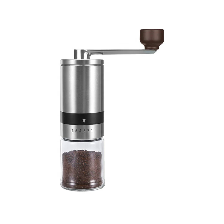 Обжарки кофе инструмент Керамическая ленты 100 мл стеклянная бутылка ручной коммерческих заусенцев шлифовальные мельница для кофейных зерен