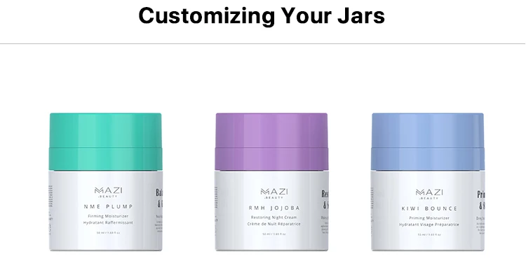 Custom Luxury 15g 30g 50g 50 ml 50 g Plastic Container Empty Cosmetic Empty Acrylic Airless Cream Pump Jar With Box Packaging