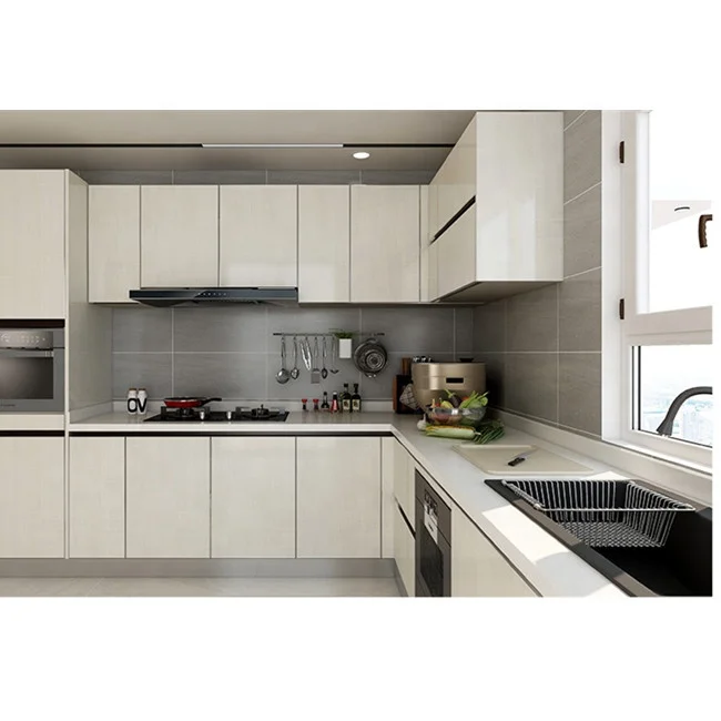 Soft-closing drawer modular full set kitchen cabinet custom cabinets high quality cabinets with countertop
