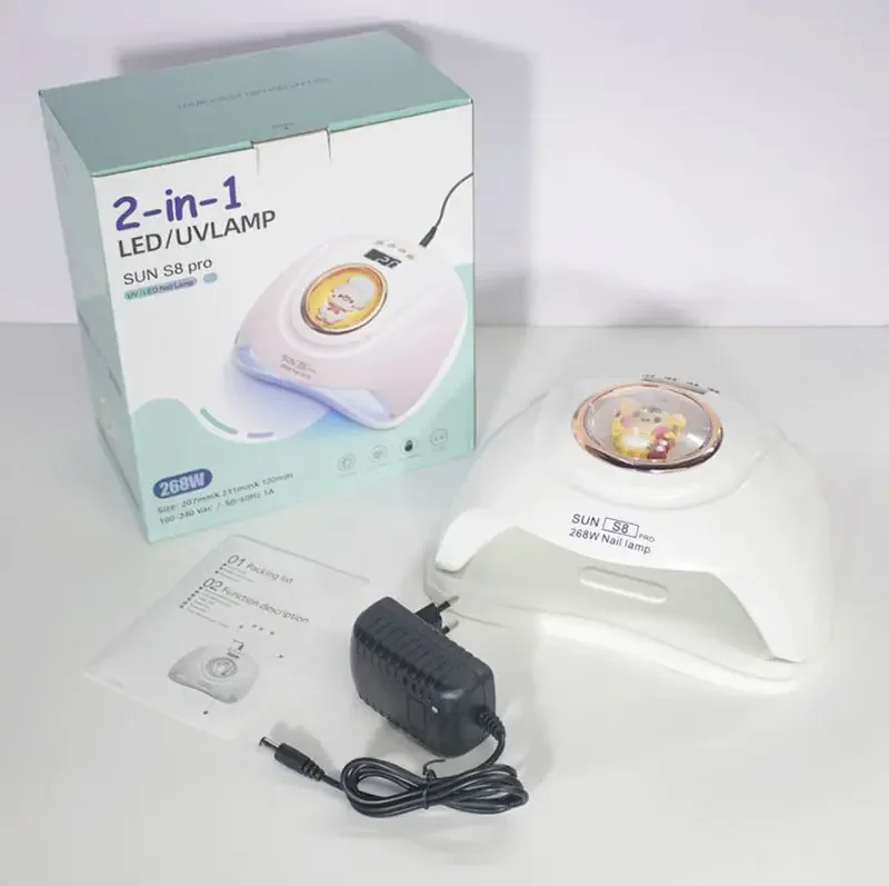 Fashionable Cute Nail Lamp with Cartoon Pig Tiger Panda Design for Curing Polish Gel High Power Nails Art Manicure Tool