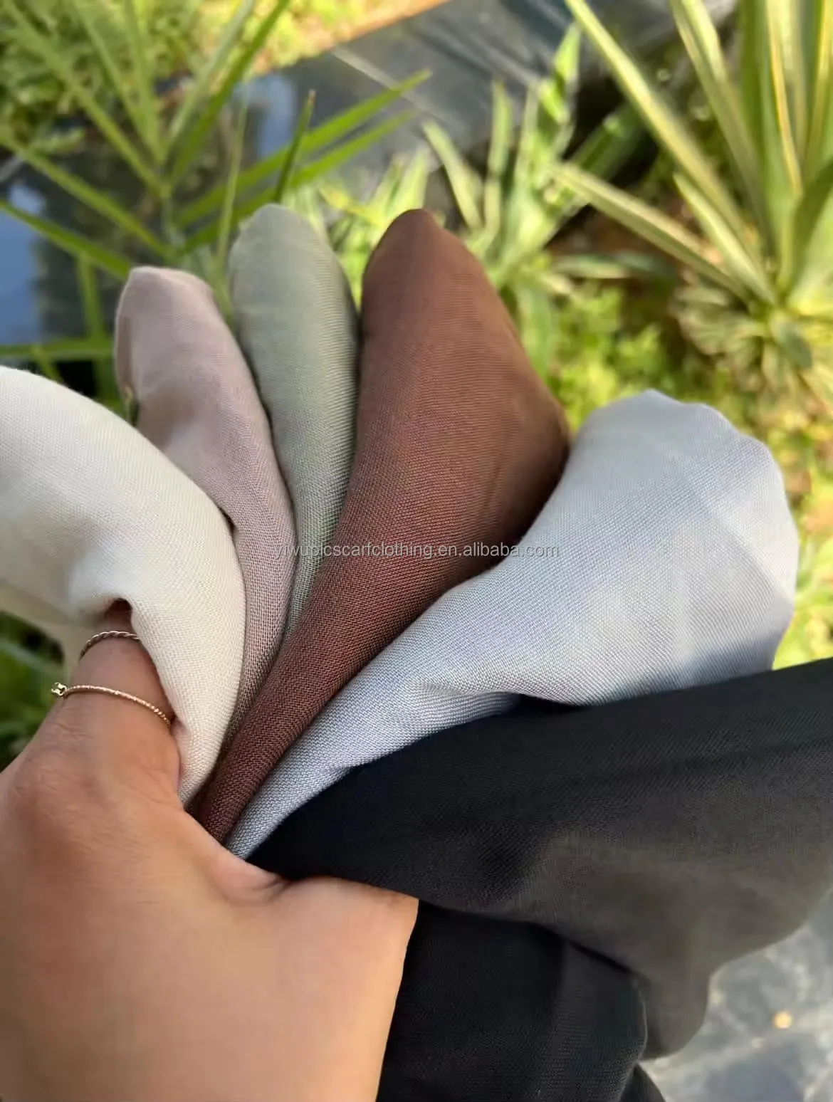 Custom Blend Viscose Shawl Double Stitch Viscose Cotton Modal Scarf Lightweight And Breathable Viscose