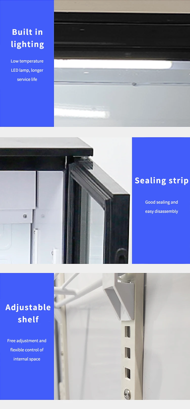 Commercial Beer Beverage Fridge Display Stainless Steel Single Door Cold Drink Vertical Fridge Refrigerator