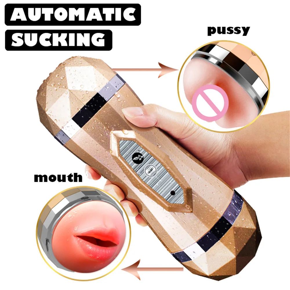 Automatic Sucking Machine Sex Toys 36 Frequency Male Masturbator Vibrator USB Charging Medical Silicone Men Sex Toys Pussy