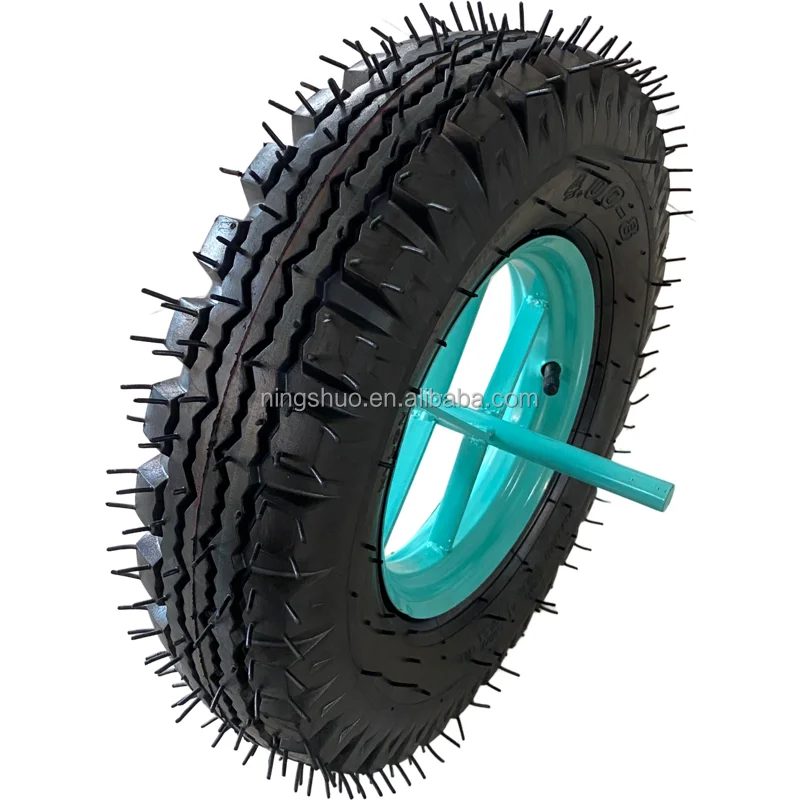 NSPM7040 replacement tires inflatable air rubber pneumatic Tire Driven Wheels Golf Caddy Air Castor wheel for wheelbarrow 4.00-8