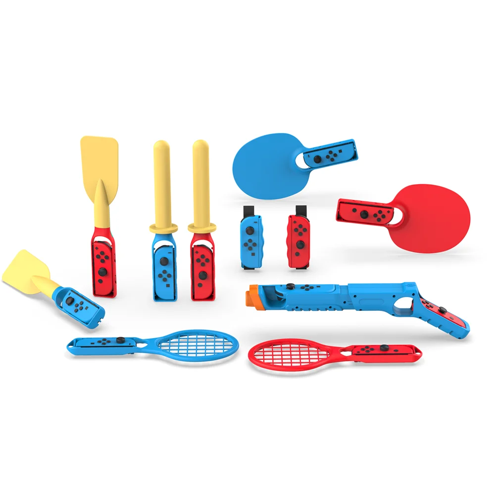 New Game sports suit 11 in 1 sports suit racquet + gun stock + boxing strap + fencing grip + rower handle for Nintendo Switch