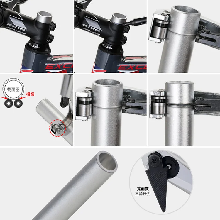 Aluminum Alloy MTB Fork Pipe Cutter Tool Handlebar Seat Post Cutting Bike Repair Tool