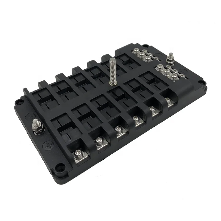 Waterproof DC Marine Truck Automotive Circuit Breaker Panel Block With Negative Bus Bar