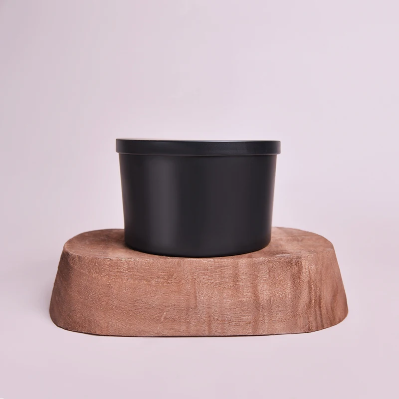 Wholesale natural soy wax three core candles cylindrical with lid candle jar handmade home fragrance candles