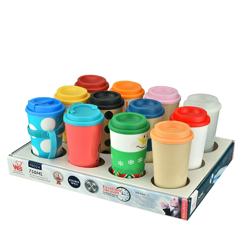 Factory Direct Sales Christmas Pattern Kids Cute Supplier New Plastic Mugs