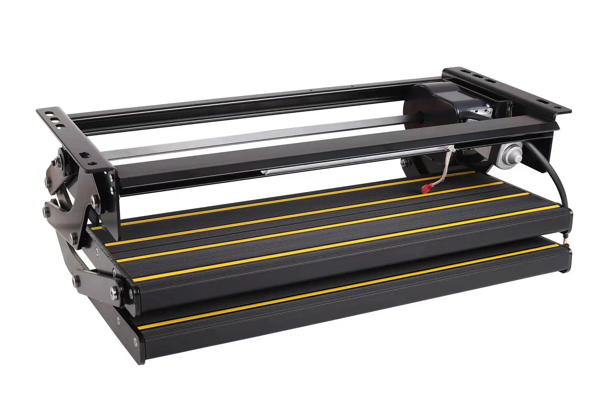 Manual and Electrical RV Step, Aluminum Alloy Double Ladder Step Telescopic Folding RV Entry Stair Fit for RV Camper