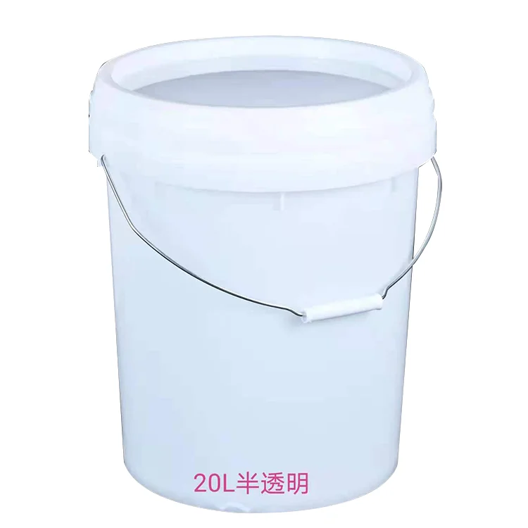 New Design Black Plastic Bucket 20l Oil Paint Plastic Bucket 20 Liter Paint Bucket With Great Price
