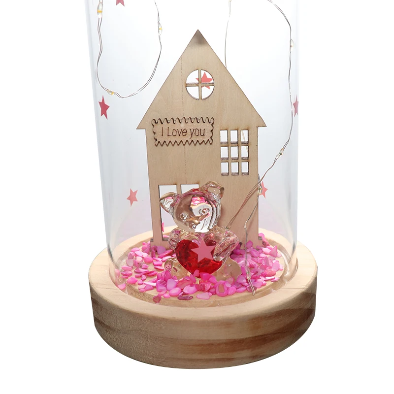 New Arrival Creative Gift Micro Landscape Glass Oval cover Transparent Display Glass Dome Bell Jar