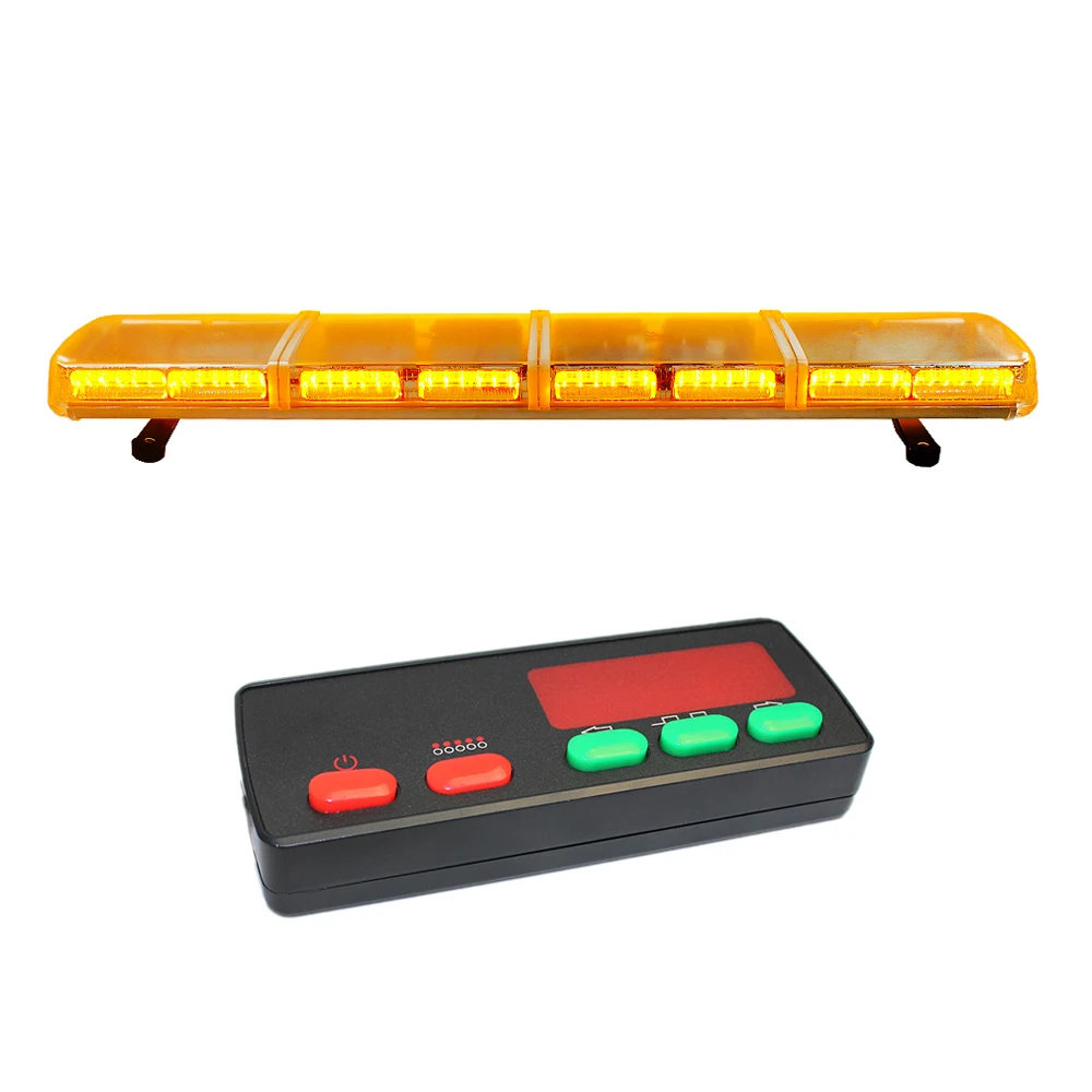 Factory OEM ODM New LED Lens 48In Amber Led Warning Light Bar Emergency Warning Direct Lightbar With Digital Controller