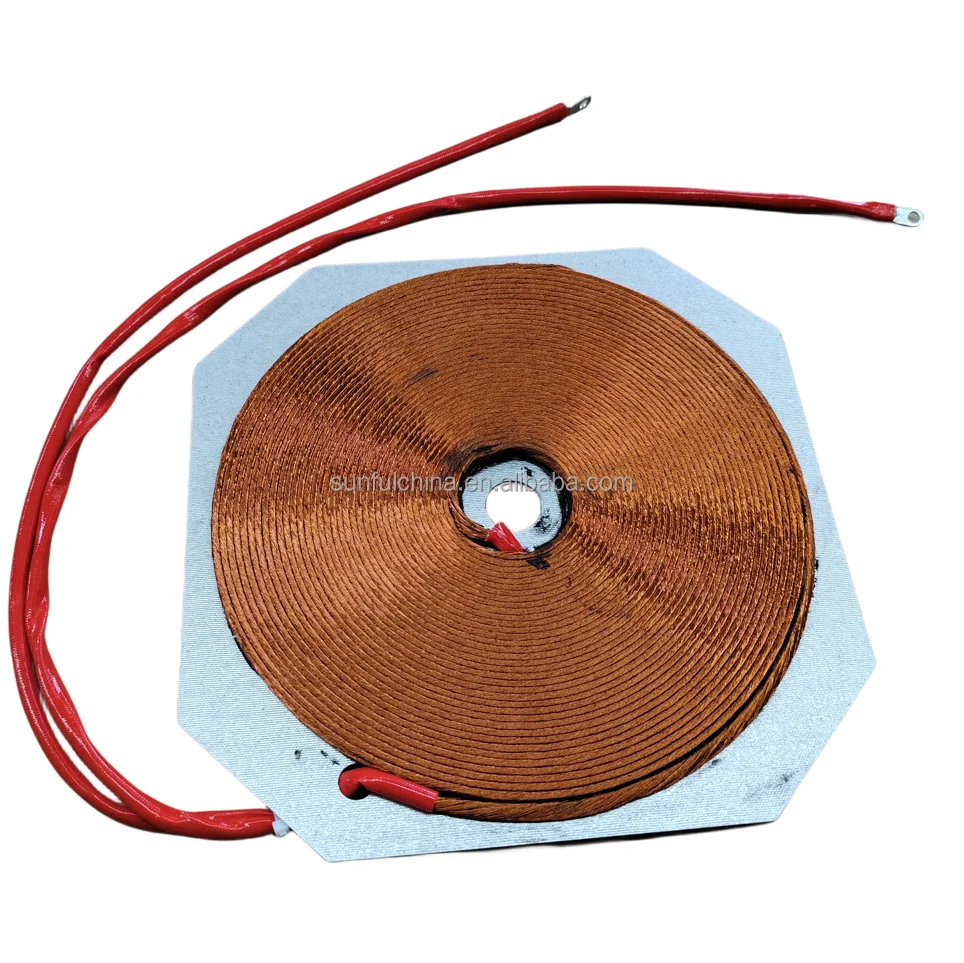 Professional 5KW Flat Copper Coil Commercial Induction Heating Coils Induction Cooker Coil