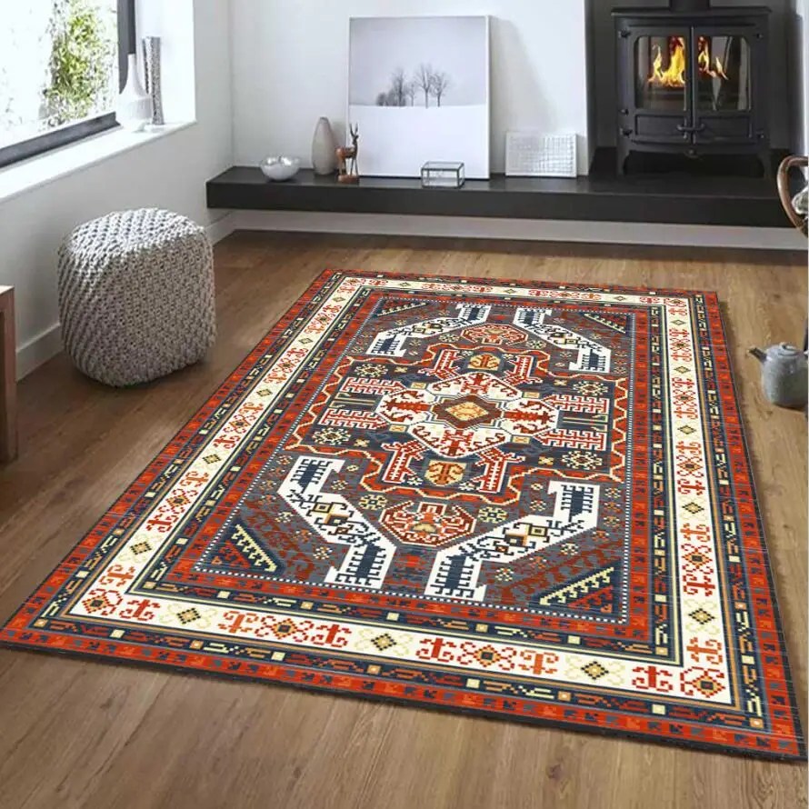 Factory Customized Anti-Skid Rugs and Carpets Waterproof Floor Mat Entrance Retro Modern Carpet for Home 3D Printed Door Mat