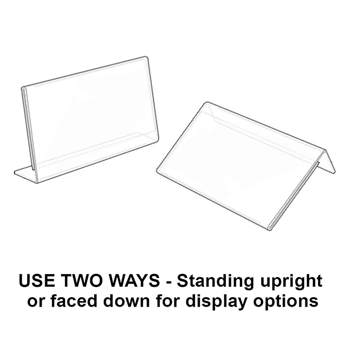acrylic label holders T shape PVC Shelf Divider For supermarket Goods