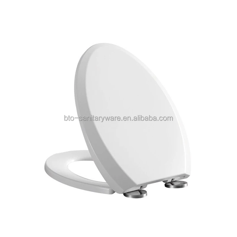 BTO Popular design sanitary ware toilet lid white slowdown soft closing toilet cover seat