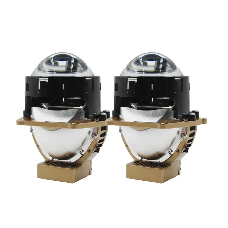 Car Headlight 65W 3.0'inch Bi-LED Projector Lens 6000K   for Car Headlight Retrofit Dual LED Headlight Projector Lens
