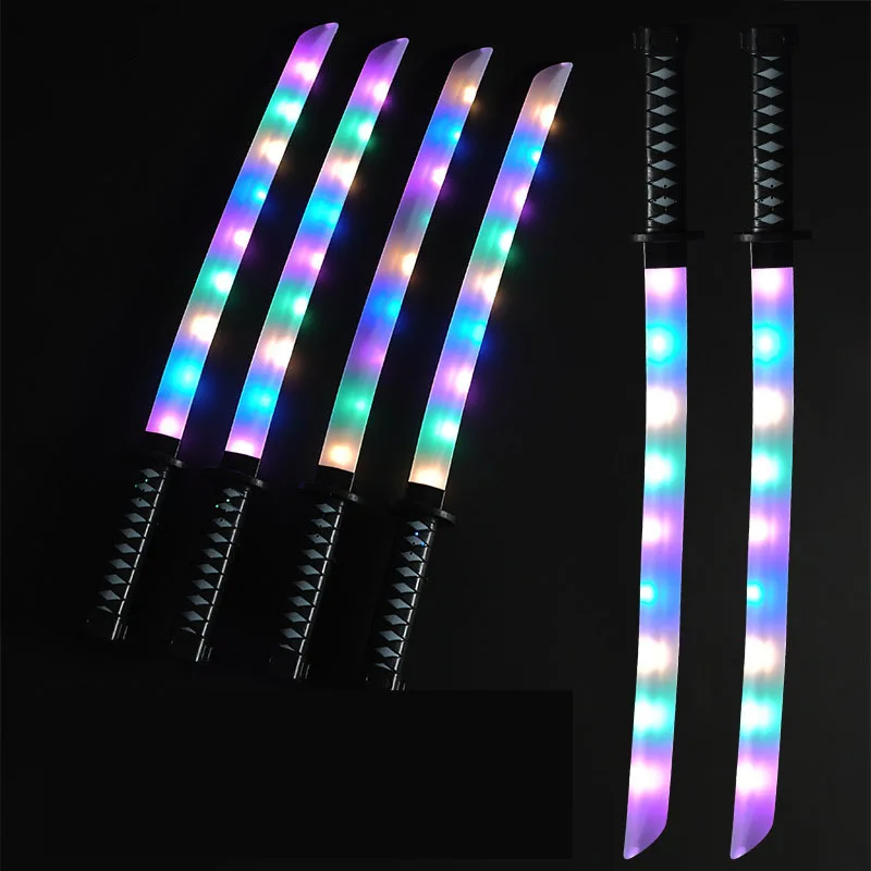 Light Stick Children Toys Wholesale Luminous Sound New Katana Lightsaber Could Butt Swords Toy
