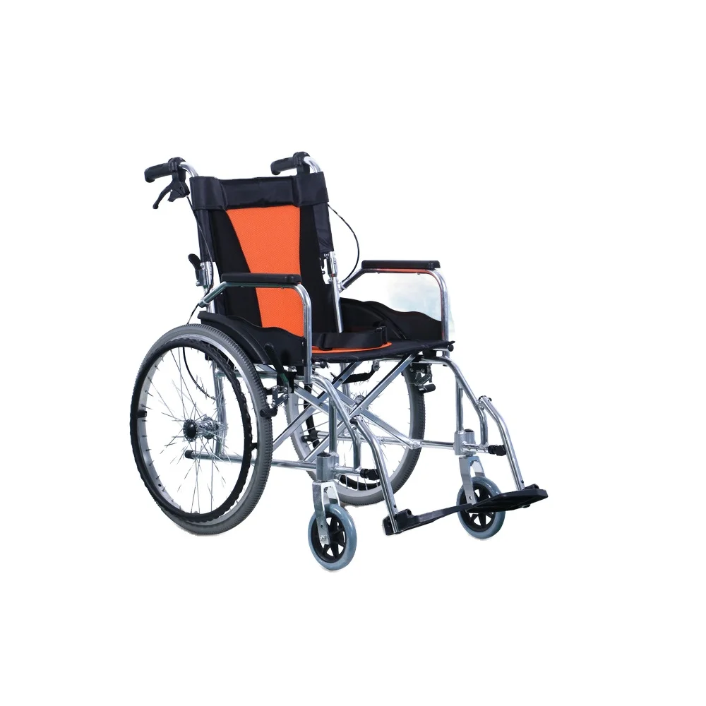 High Quality Aluminum Alloy Portable Folding Lightweight Wheelchair for disabled people