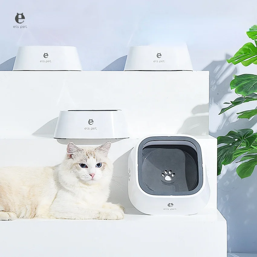 Plastic Portable Pet Anti Spill Dog Bowls Floating Not Wetting Mouth Cat Bowl No Spill Pet Drinking Water Feeder Dog Bowl