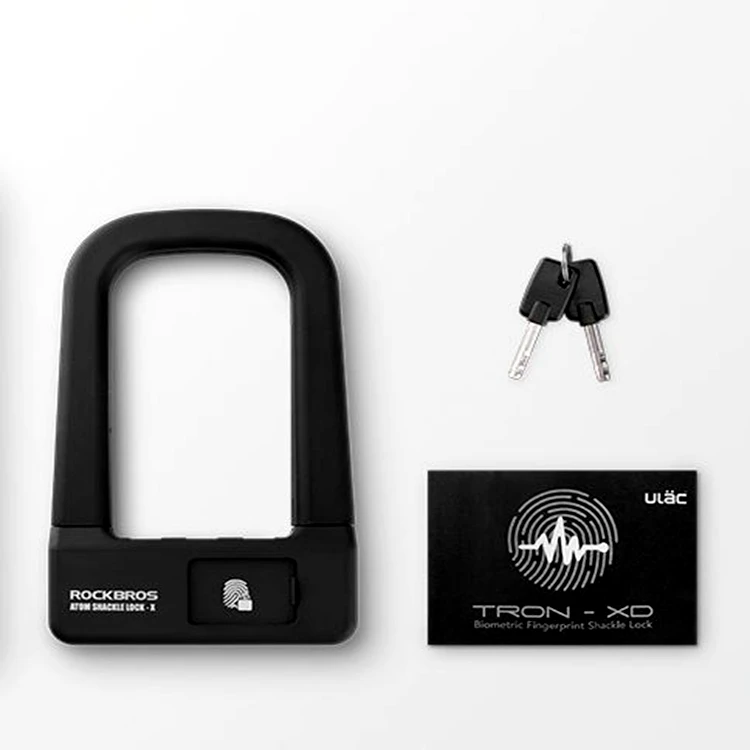 Good Stability Wear Resisting Safe Environmental Material Fingerprint Bike Lock