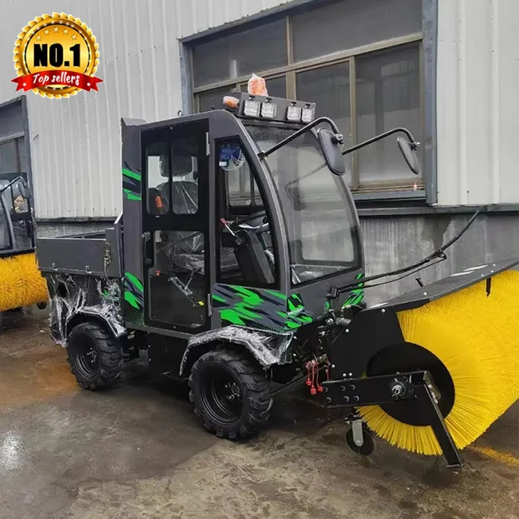 6.5HP 15HP Hand Electric Start Snow Sweeper Snowplow Thrower Machine Road Snow Sweeper For Sale
