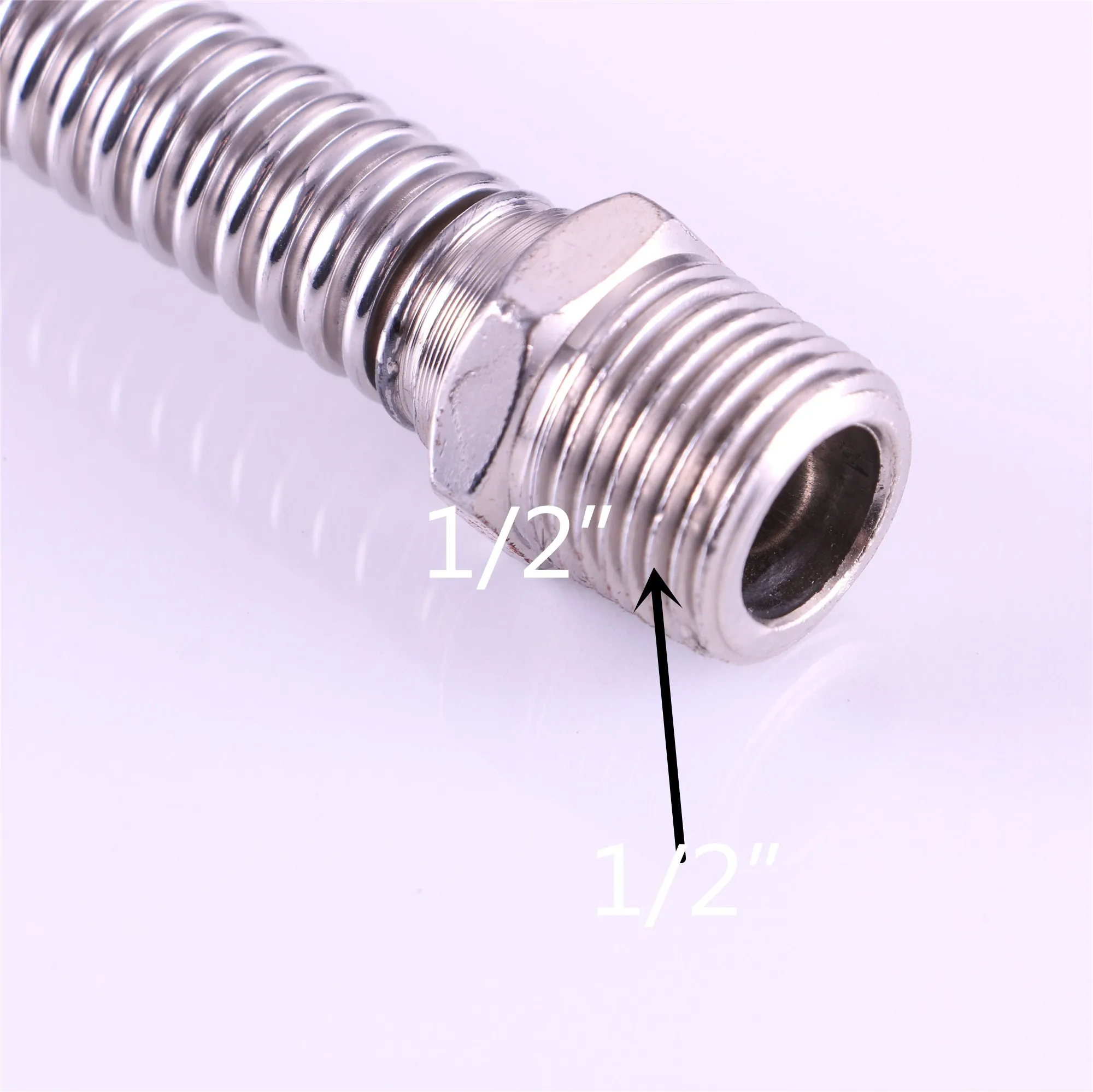 Gas Water 304 Stainless Steel Corrugated Pipe Tubing Shower Flexible Hose Corrugated Pipe for Bathroom Kitchen