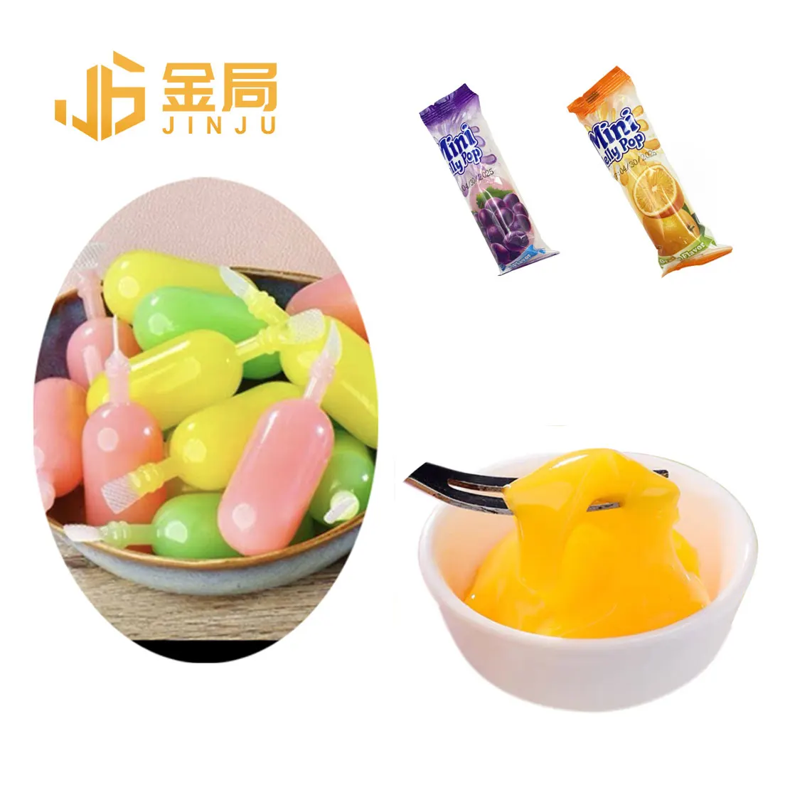 Hot Sale Mixed Fruit Flavor Confectionery Pudding Mixed Jelly Jalea Fruit Jelly
