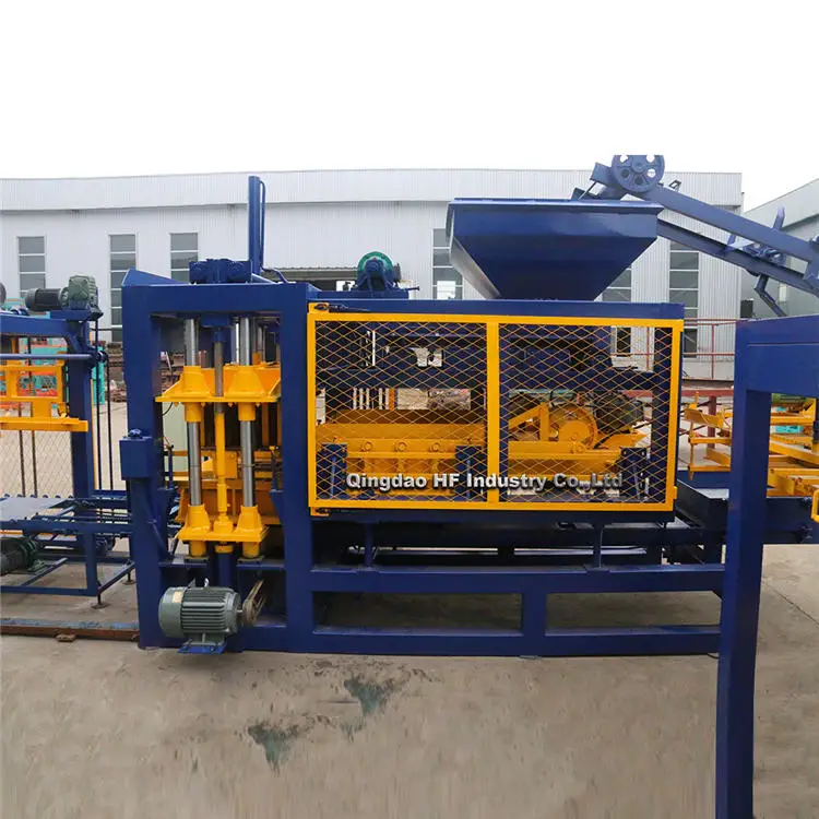 QT6-15 Turkish Guatemala Automatic Block Molding Press Brick Making Machine Price in New Zealand Concrete Famous Brand PLC
