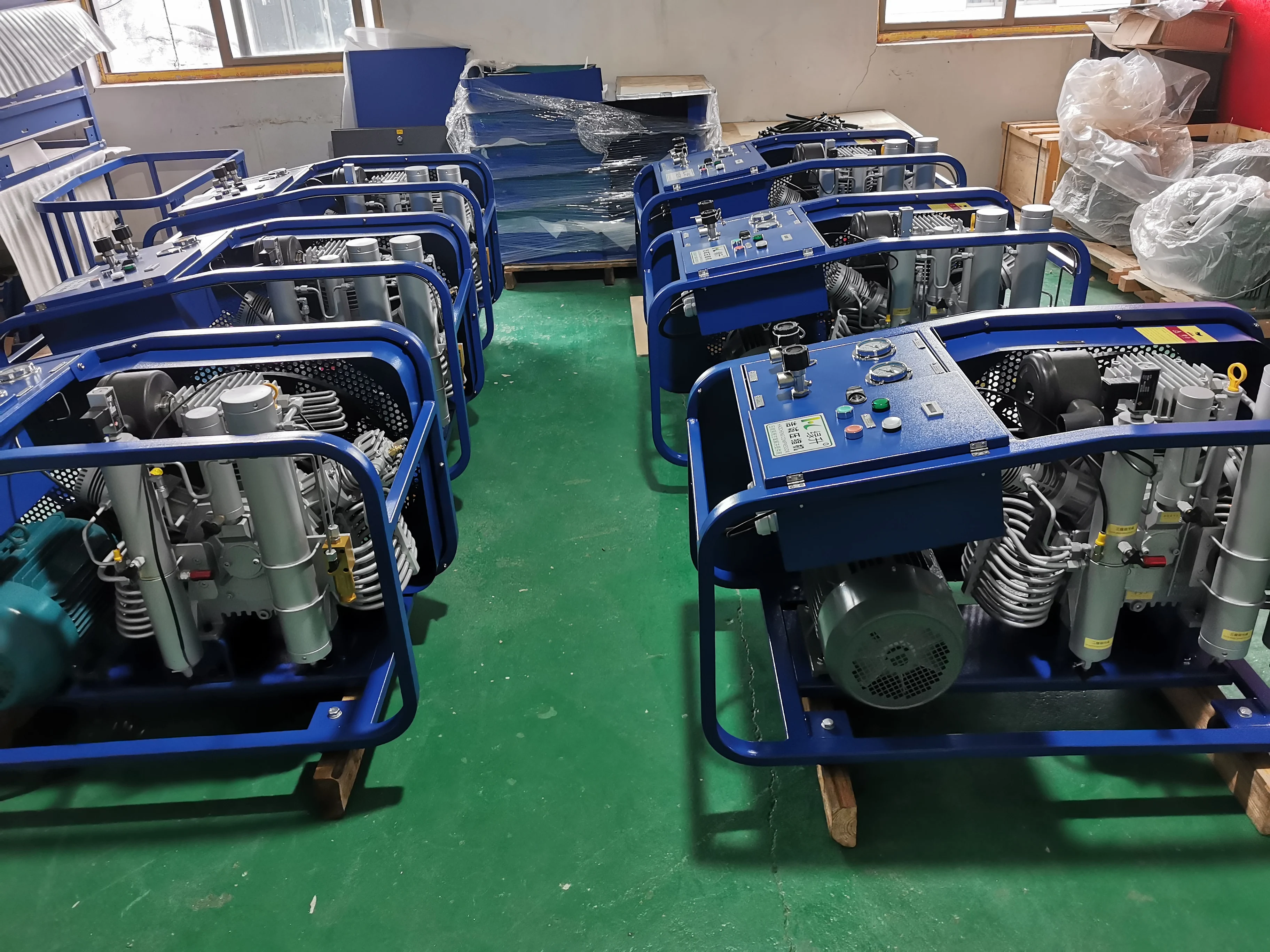 High Performance 300L/min 4500psi  30Mpa Air compressor machine for filling breathing cylinder