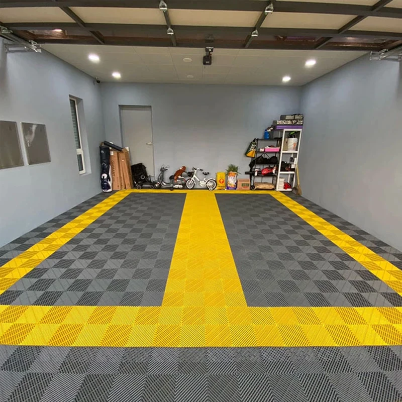 Excellent Quality Garage And Container 2 Floors Graphic Design Pvc Garage Floor Tiles Fabrication For Swimming Pool Manufacturer