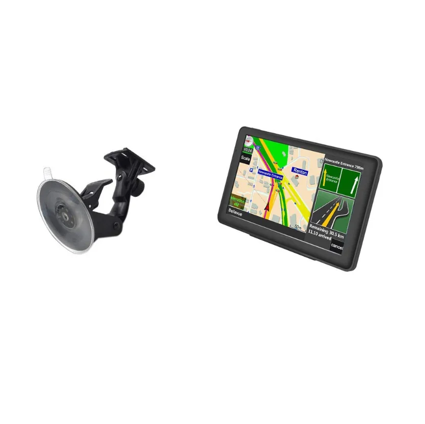 Portable 256M/8G 7-inch GPS navigator  FM transmitter car dvr gps navigation Multi-language