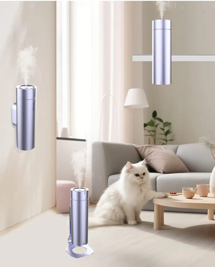 Wholesale ODM App Controlled Elegant Round Portable Aromatherapy Oil Diffuser USB Home Hotel Scent Tower