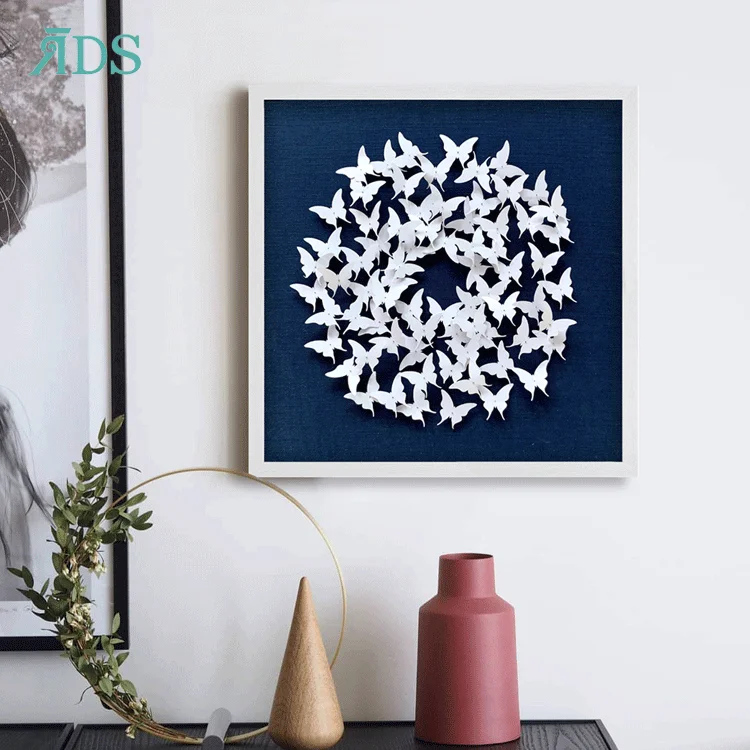 New arrival home decoration 3d art paper butterfly wall decor
