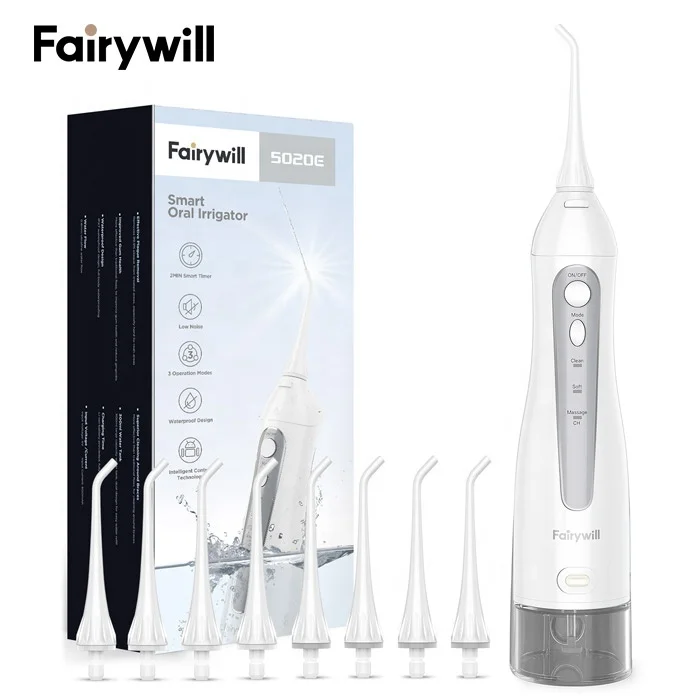Fairywill FW 5020E deatal зубная щетка зубов приятно выбрать пик H2O B Оральный ирригатор Флоссер импульсный для полости рта воды чувствовать себя цвета сахарной