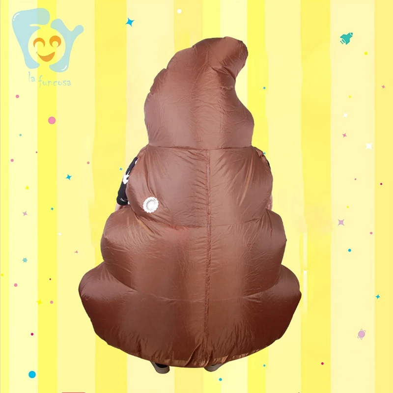 Unisex Adults Funny Halloween Pary Holiday Walking Mascot Inflatable Poop Costume