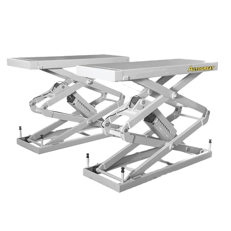 4 Tons Under Ground Small Scissor Lift with Single Side Extension Platform Car Elevator