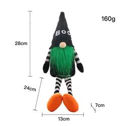 New Halloween party decorations faceless Rudolf dolls Christmas ornaments gift dolls long shanks black witches cloaks hats dolls