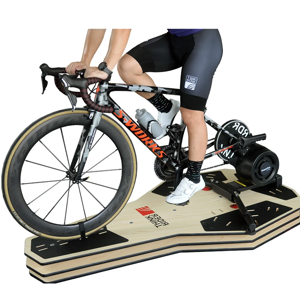 ThinkRider 3 Generation Indoor Bike Trainer Rocker Plate Cycling Rocker Board with 4 Directions Rocking Board