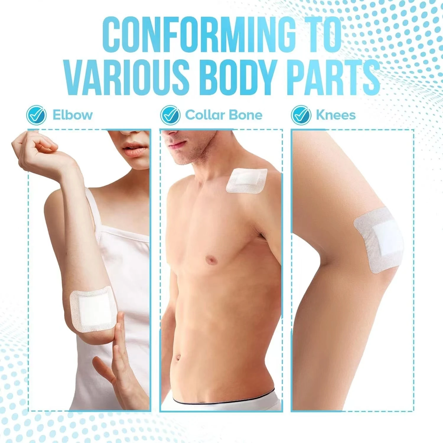 Island Dressing Bordered Gauze with Adhesive Border| Sterile, Soft & Highly Absorbent Medical Grade Dressing Pad