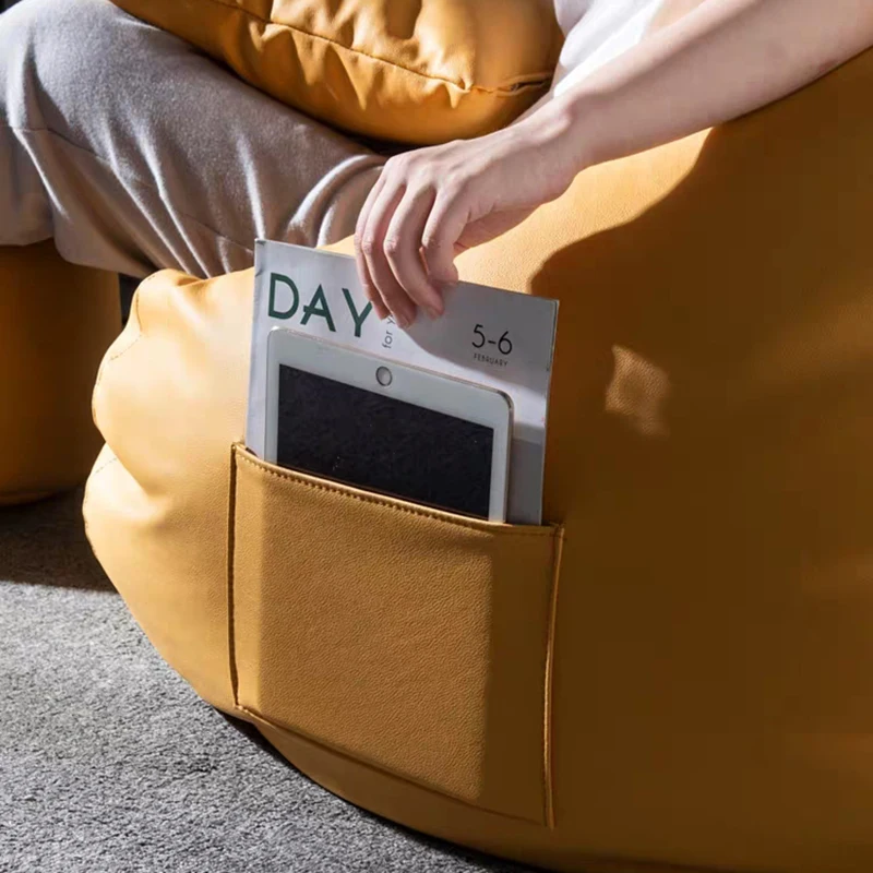  Кожаный стул Beanbag для взрослых и детей защита от пятен незаполненный мешок