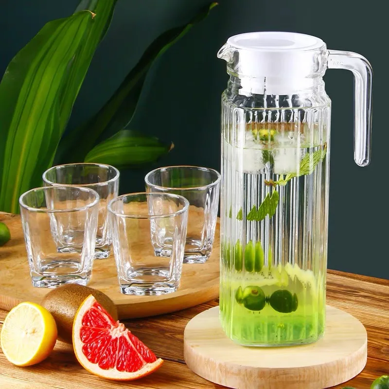 Promotional Drinking Glassware Glass Water Jug Set