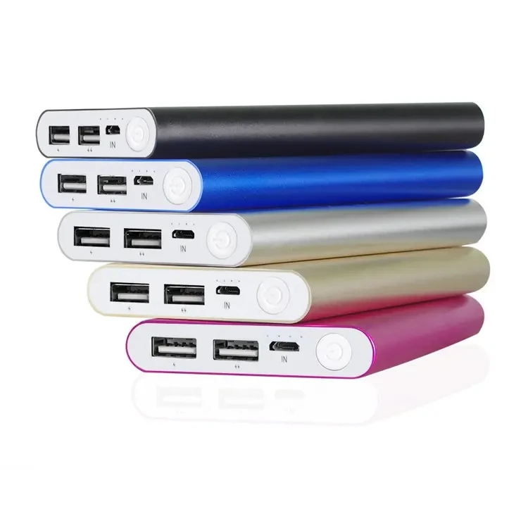 Free Laser Advertise Company Logo Web Power Bank Double Usb Chargers For 15 Pro Max
