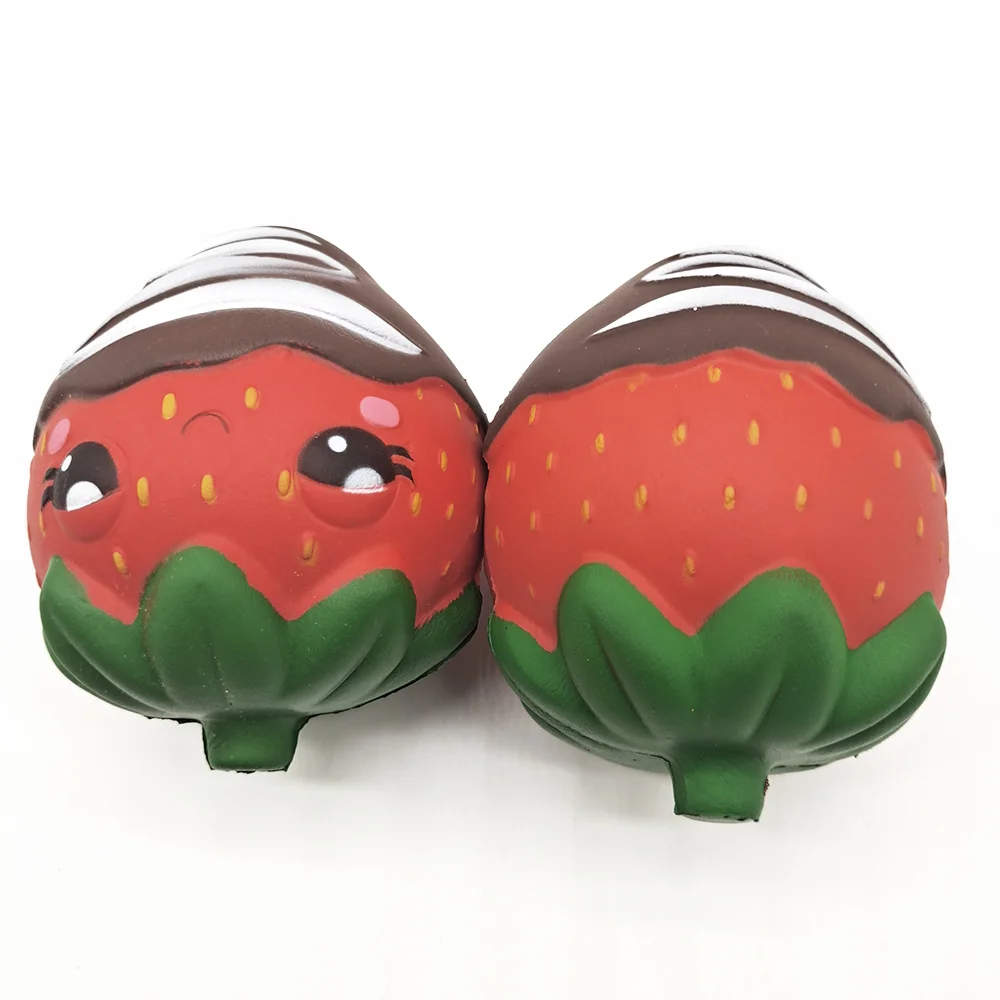 Factory Direct Mochi Cute Squishy Packs Fruits Relief Anti-Stress Fidget Toys Soft Slow Rising Kawaii Strawberry Squishy Squeeze