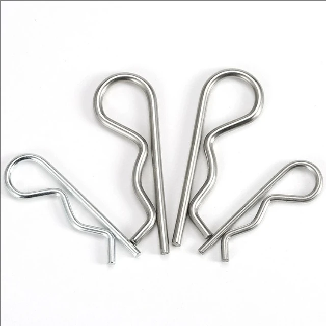 ISO Certified Stainless Steel Retaining Spring Pins Zinc Alloy Cotter Pin with Zinc Plating Finish