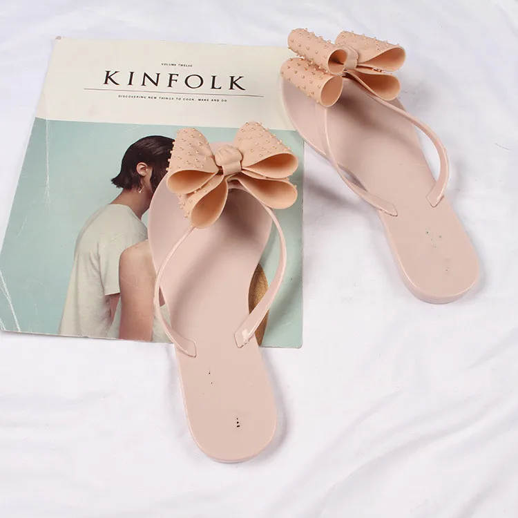 Classy Cheap Custom Logo Orthopedic Soles Embellished Bowknot Flower Pedicure Other Bling Plain Mujer Girl Cute  Sandals