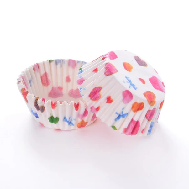 Manufacturer 100PCS/Set Muffin Cupcake Paper Cups Cake Forms Cupcake Liner Baking Muffin Box Cup Case Party Tray Cake Mold