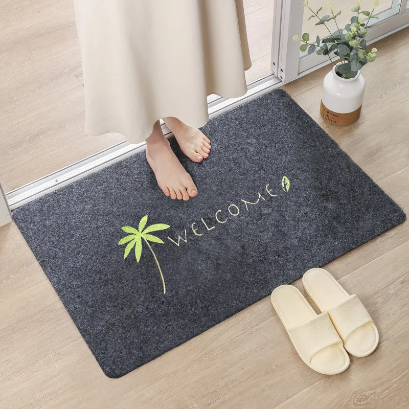 Entrance mat kitchen water-absorbent dirt-resistant non-slip mat bathroom mat can be cut bedroom living room carpet